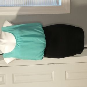 Wet Seal_Dress_Black & Turquoise_Medium